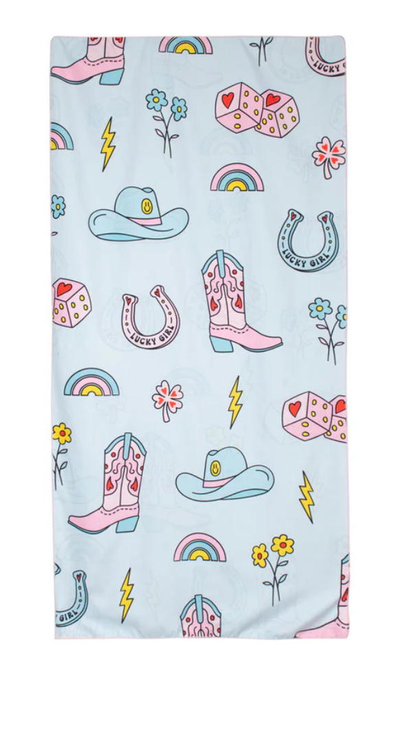 lucky girl towel