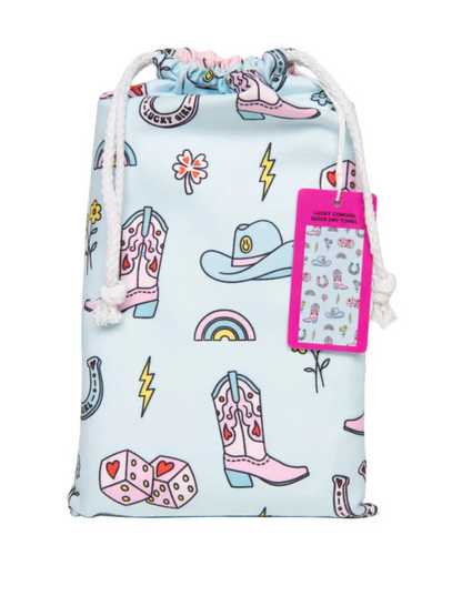 lucky girl towel